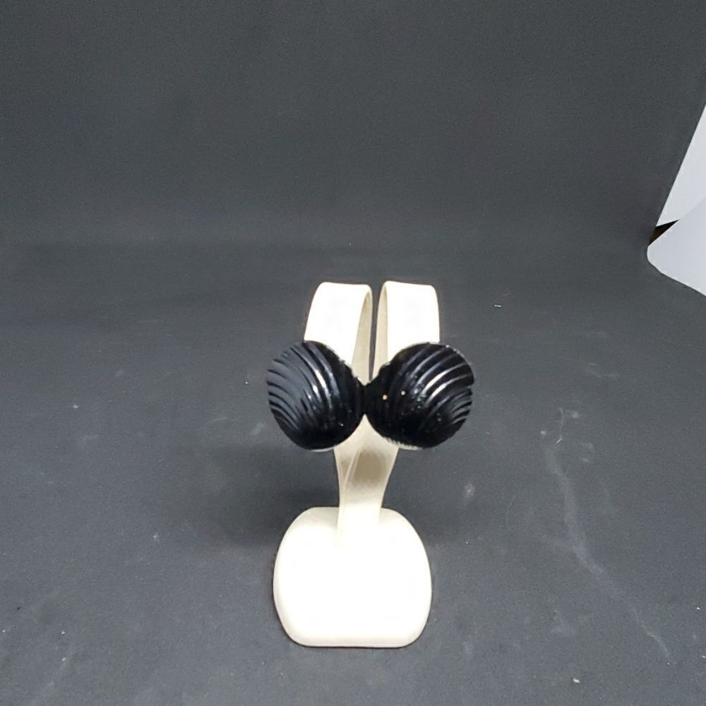 Vintage Napier Black Earrings